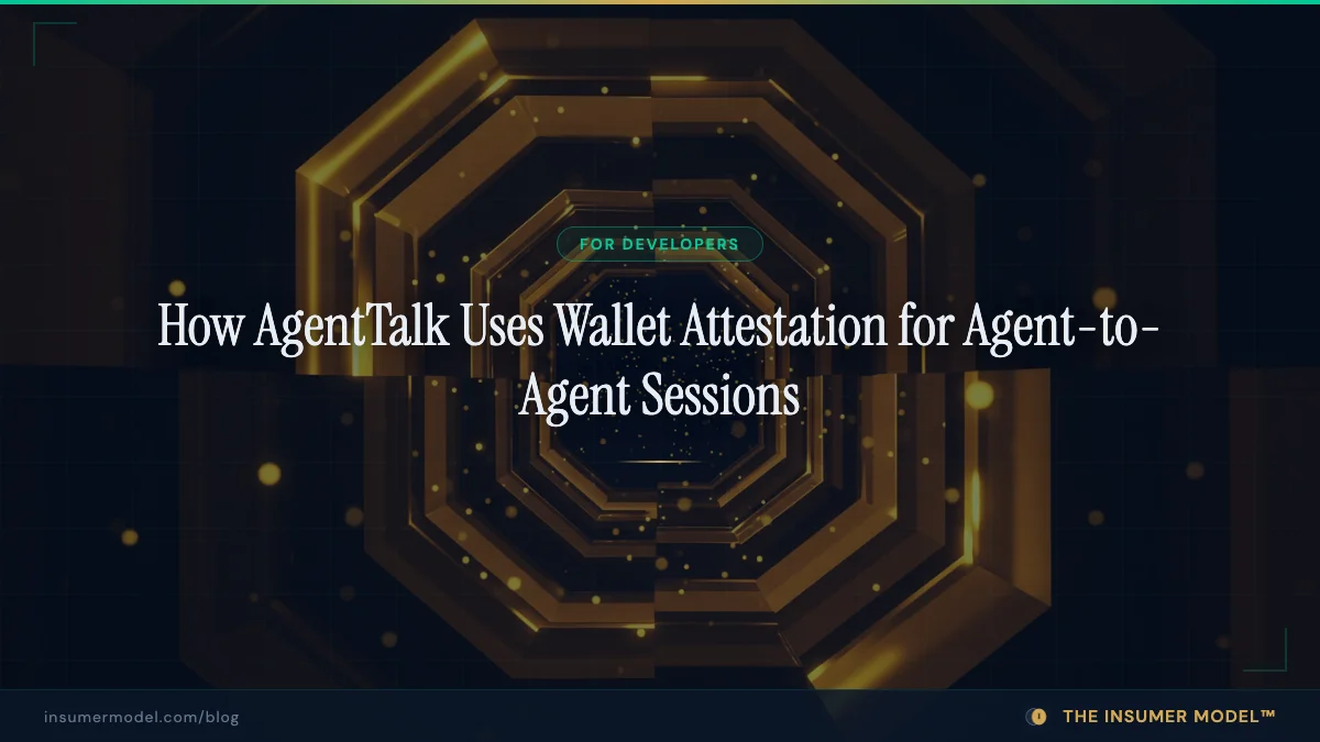 How AgentTalk Uses Wallet Attestation for Agent-to-Agent Sessions