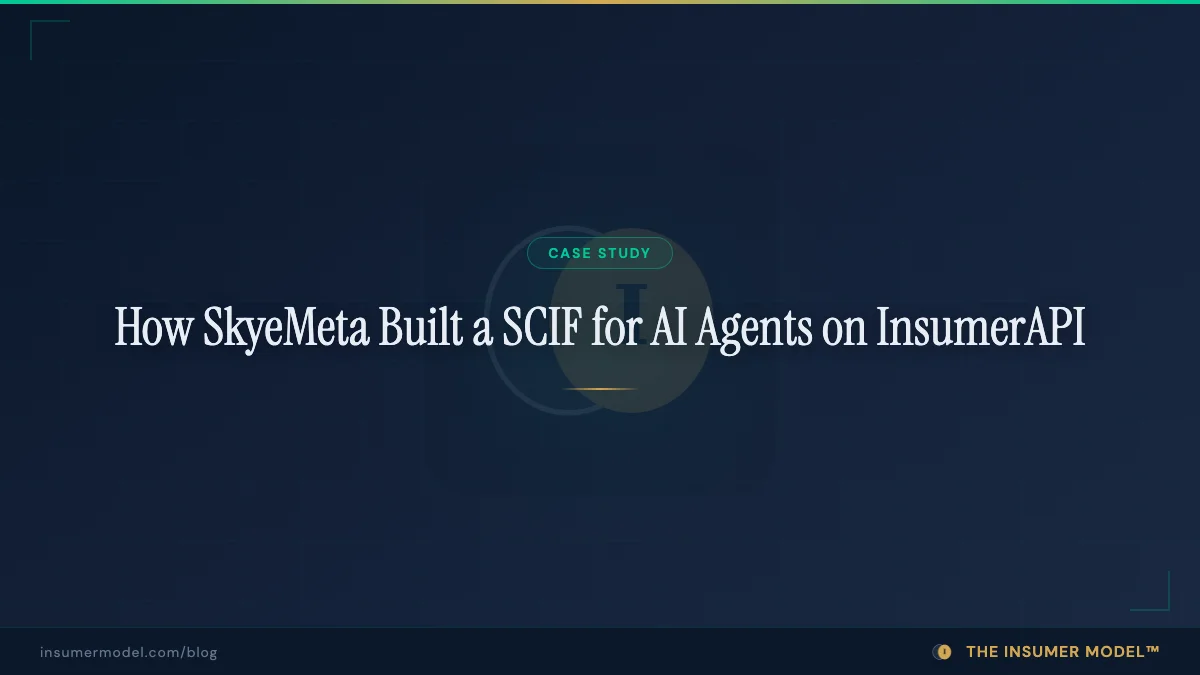 Case Study: How SkyeMeta Built a SCIF for AI Agents on InsumerAPI