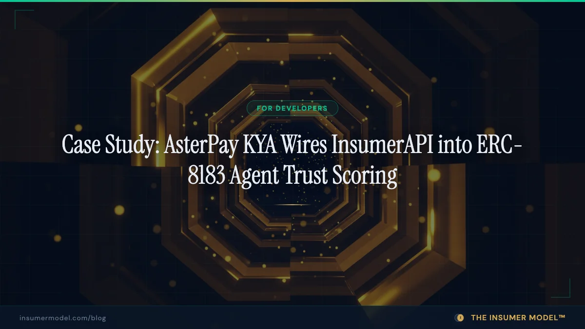 Case Study: AsterPay KYA Wires InsumerAPI into ERC-8183 Agent Trust Scoring