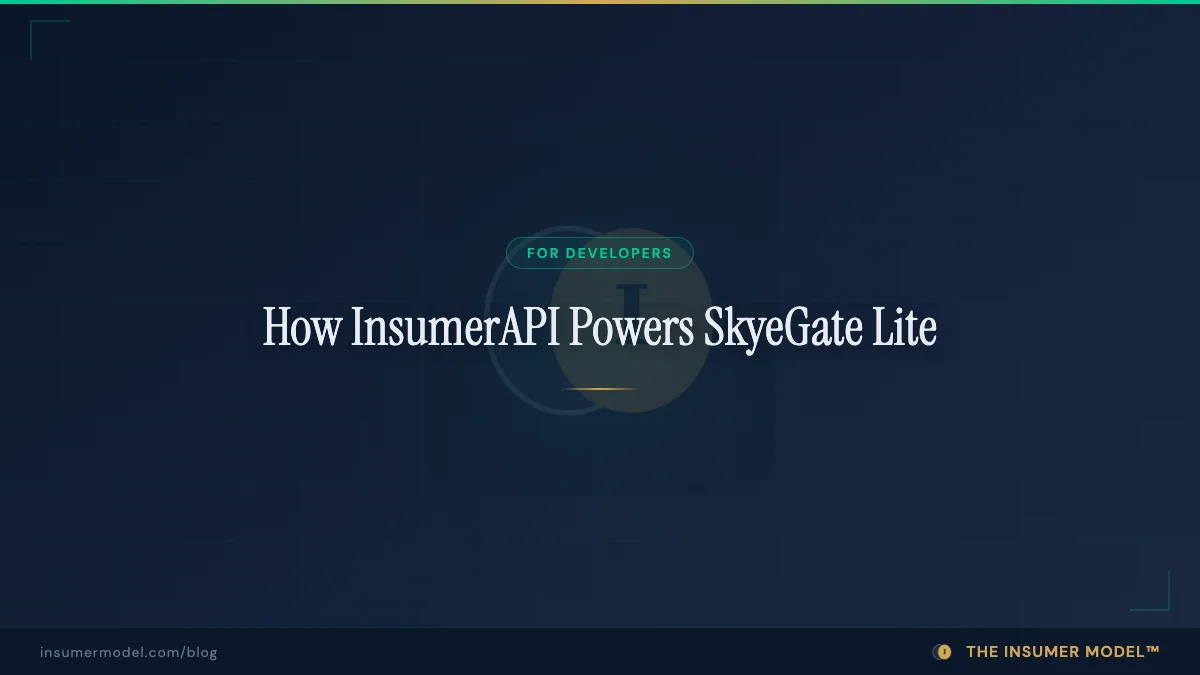 How InsumerAPI Powers SkyeGate Lite