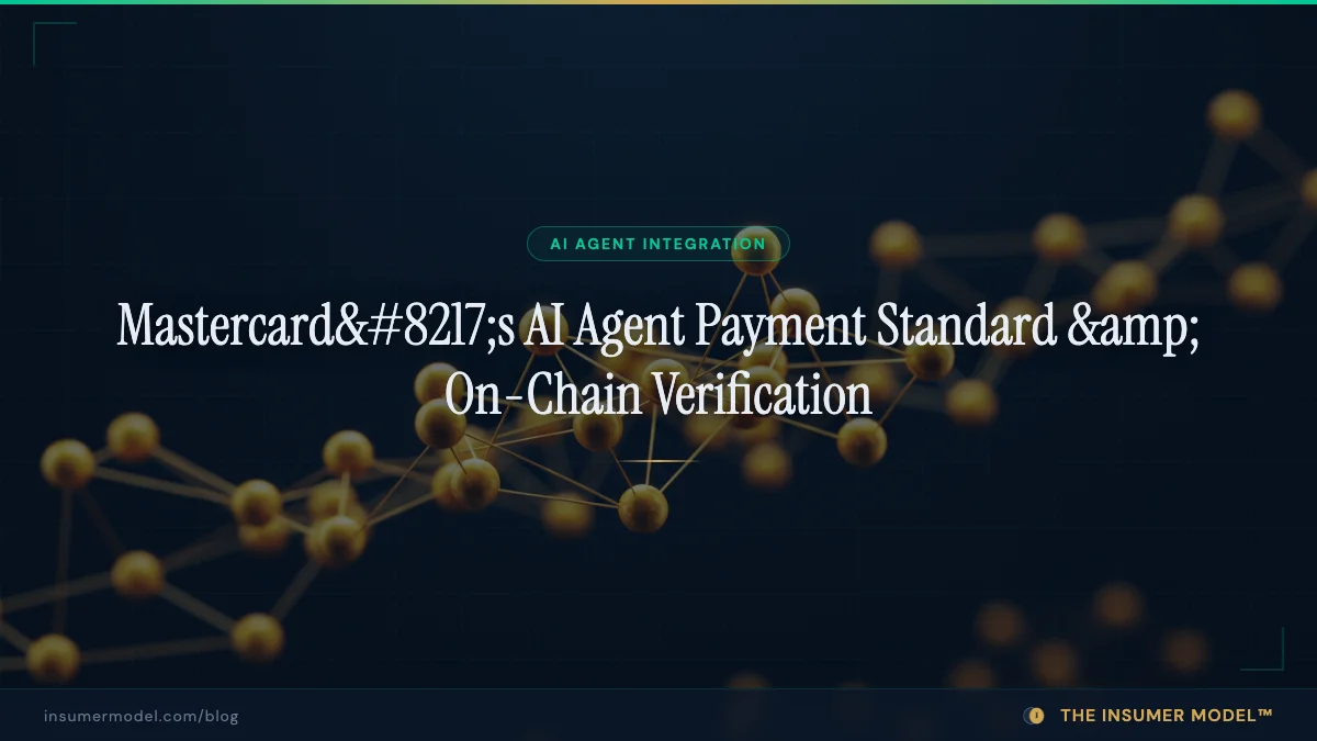 Mastercard's AI Agent Payment Standard & On-Chain Verification