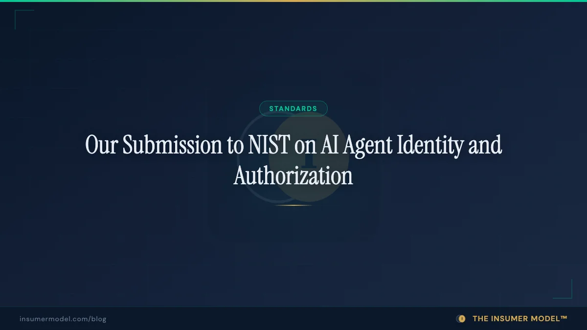Our Submission to NIST on AI Agent Identity and Authorization