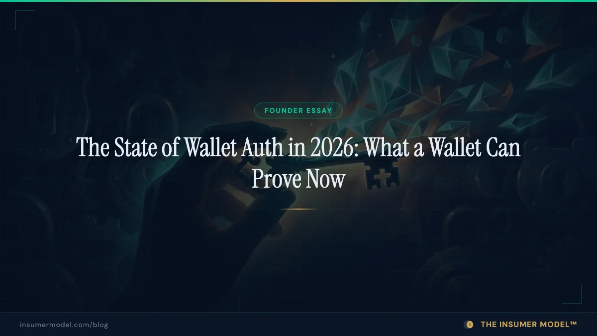 The State of Wallet Auth in 2026: What a Wallet Can Prove Now