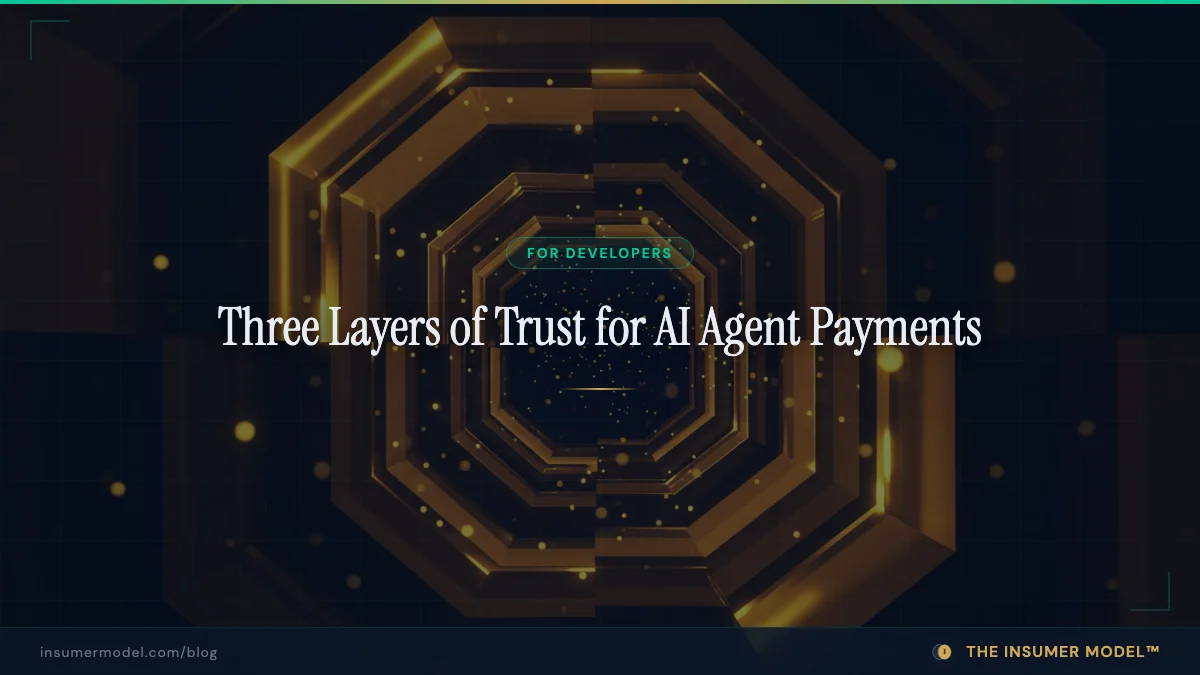 Three Layers of Trust for AI Agent Payments