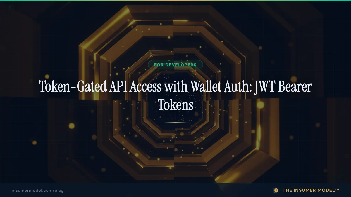Token-Gated API Access with Wallet Auth: JWT Bearer Token Tutorial