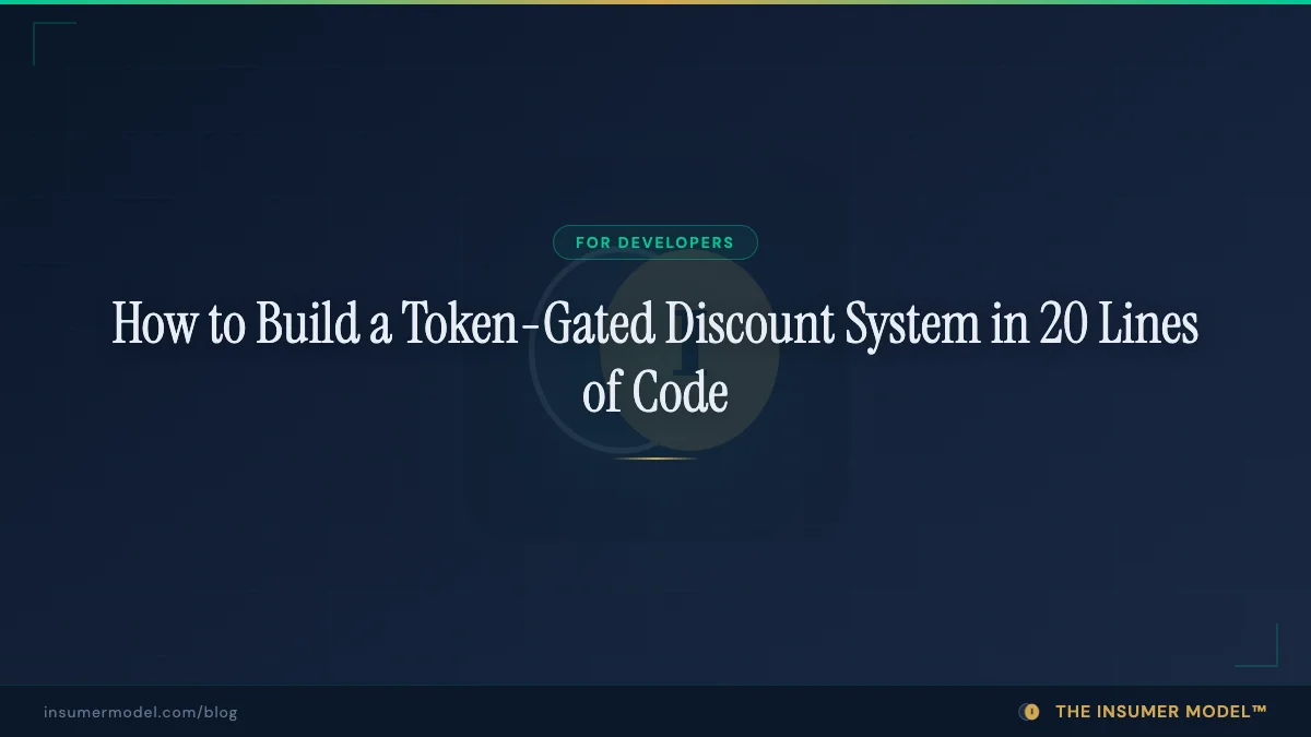 How to Build a Token-Gated Discount System in 20 Lines of Code