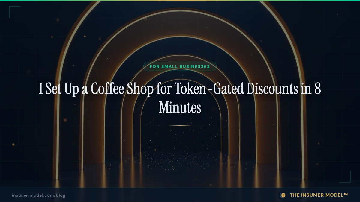 I Set Up a Coffee Shop for Token-Gated Discounts in 8 Minutes