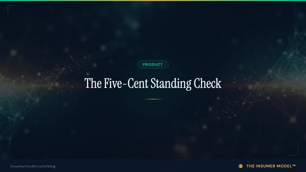 The Five-Cent Standing Check: agents buy signed delegation verdicts with no API key