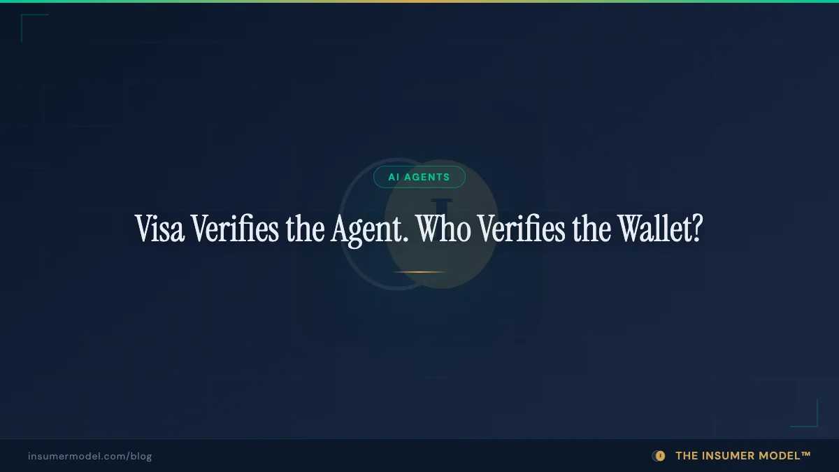 Visa CLI lets agents pay any API. Who verifies the wallet?