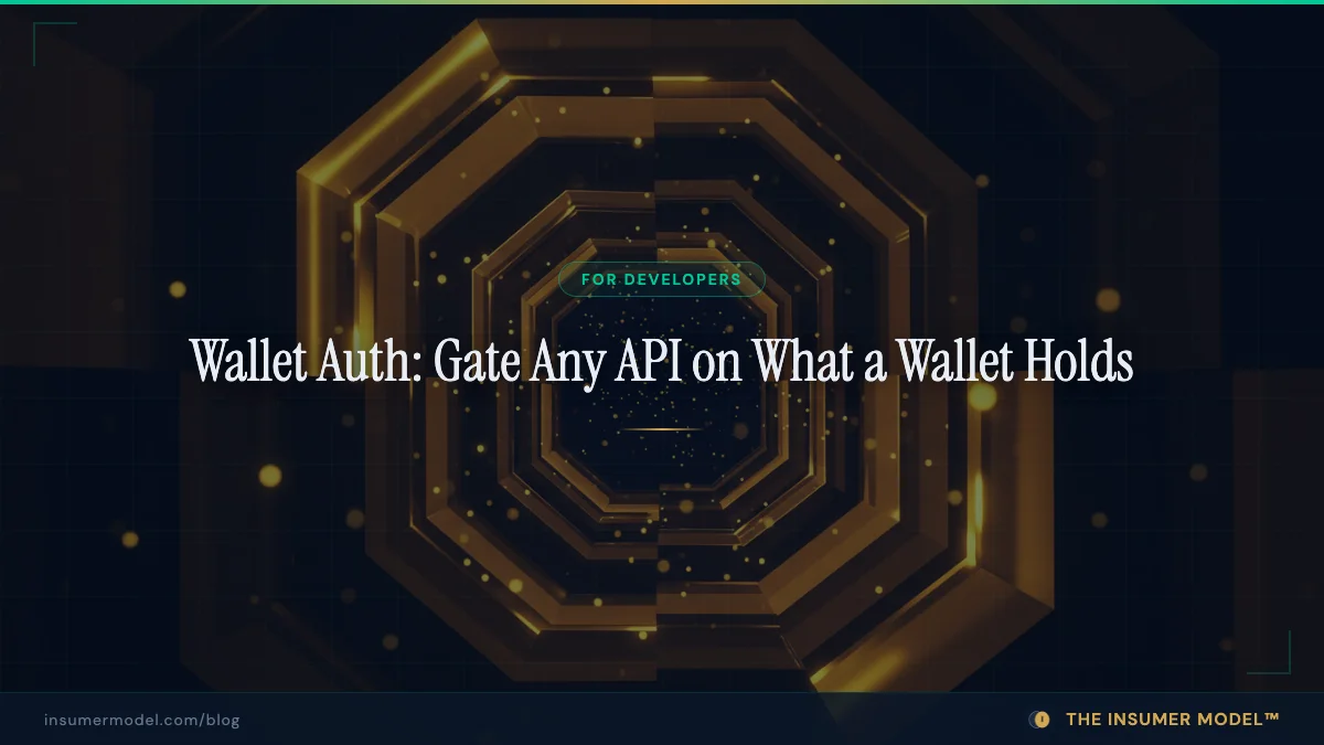 Wallet Auth: Gate Any API on What a Wallet Holds