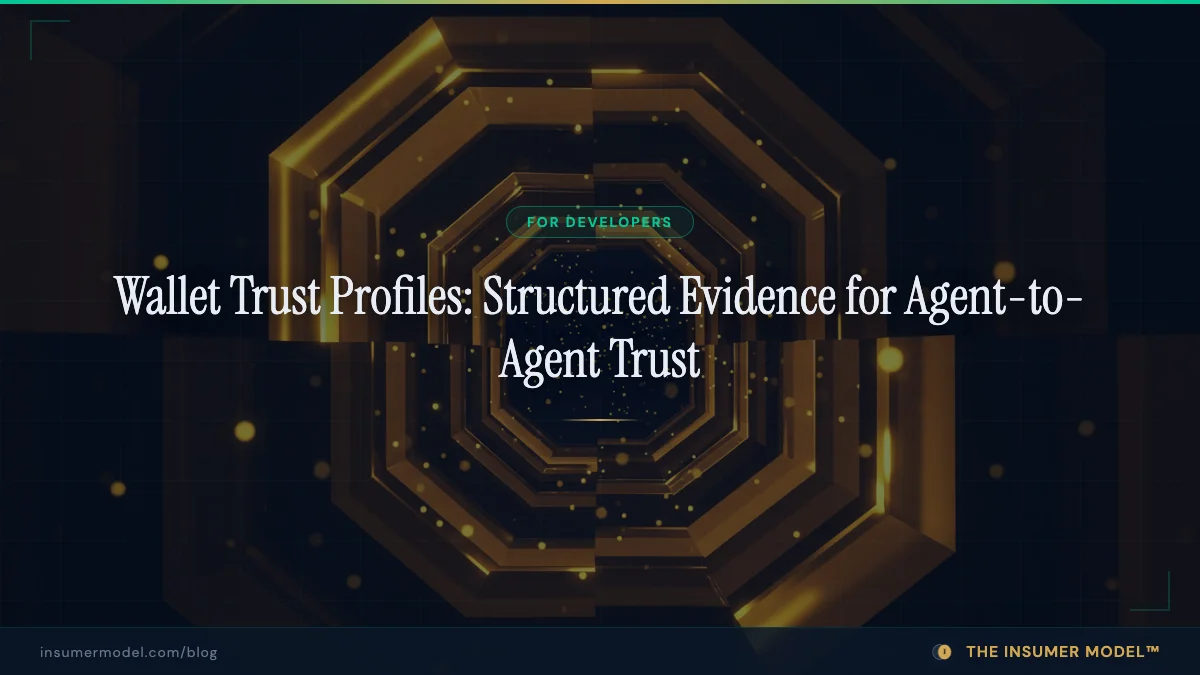 Wallet Trust Profiles: Structured On-Chain Evidence for Agent-to-Agent Trust