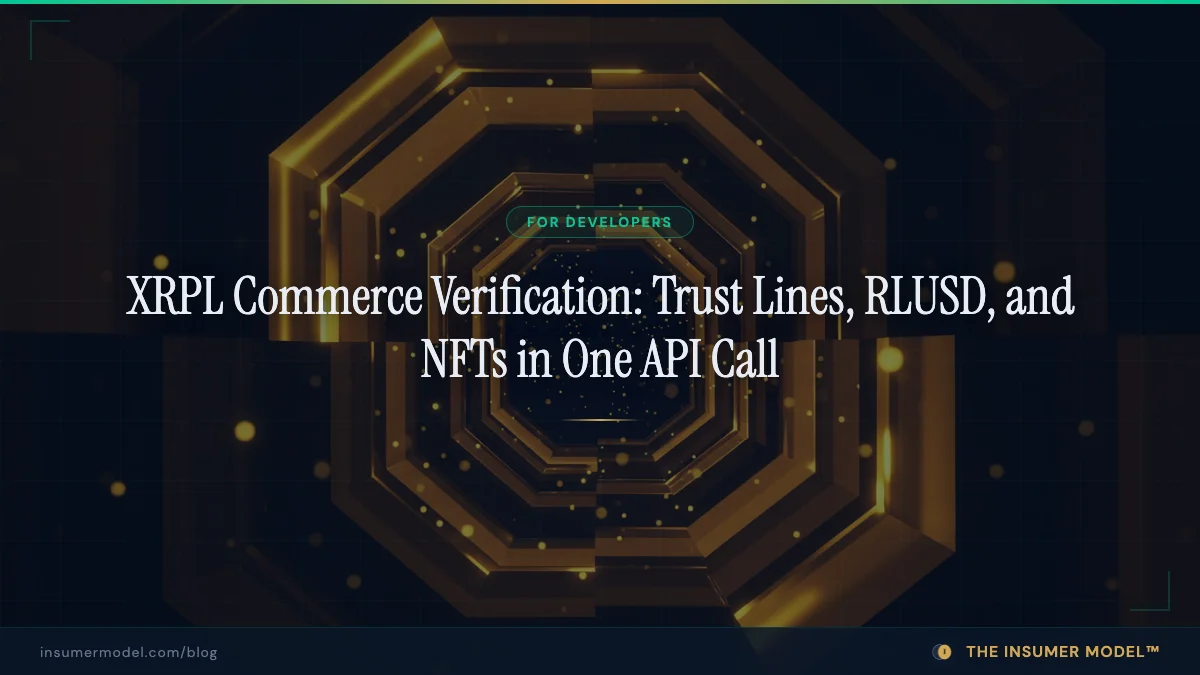 XRPL Commerce Verification: Trust Lines, RLUSD, and NFTs in a Single API Call