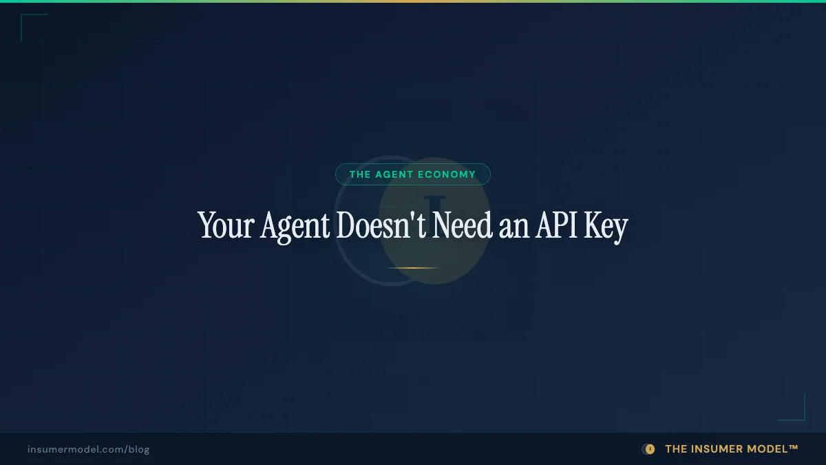 Your Agent Doesn't Need an API Key