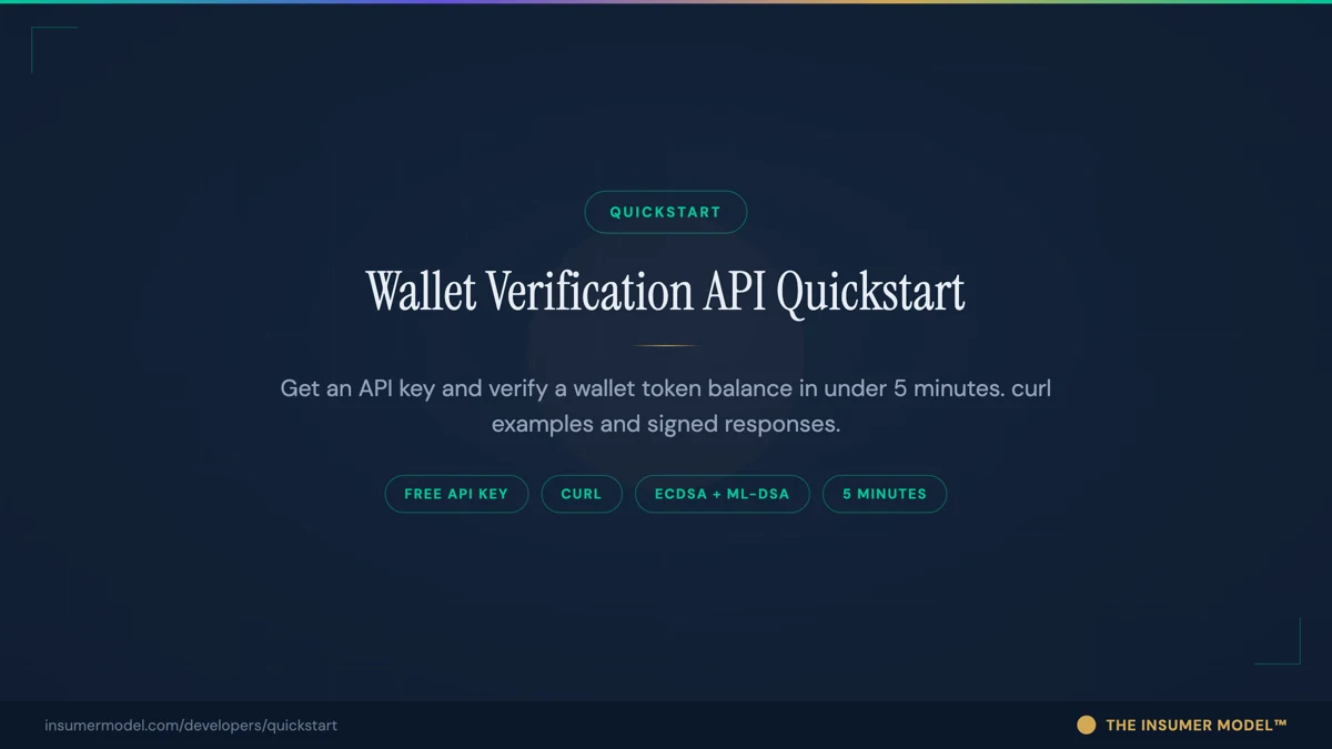 Wallet Auth API Quickstart: First Signed Attestation in 5 Minutes ...